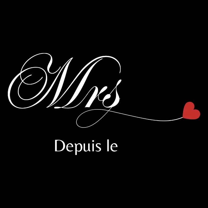 Matching personalized couple T-shirt Mr and Mrs