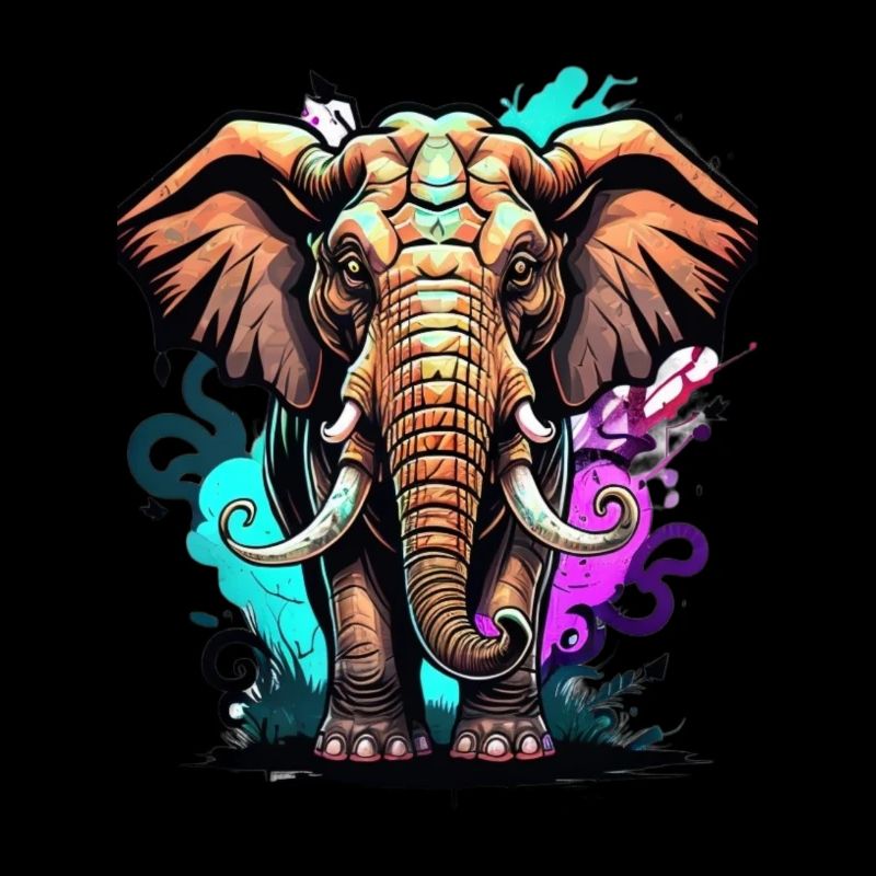 Graffiti Elefant