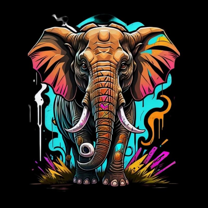Graffiti Elefant