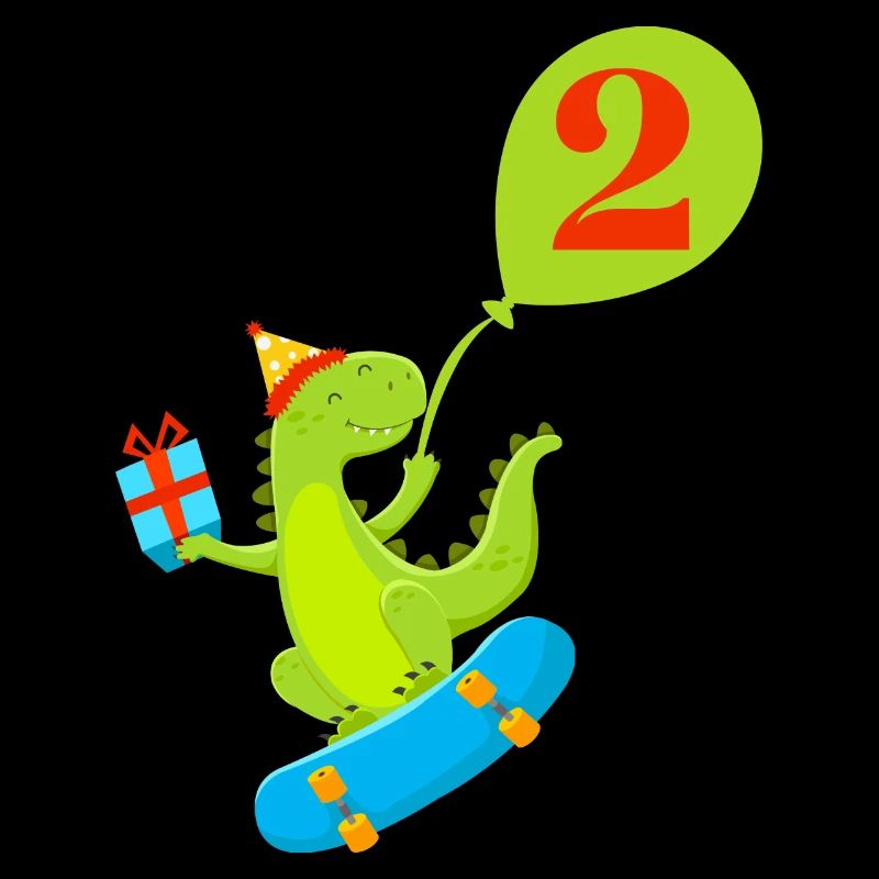 2e anniversaire dinosaure mignon