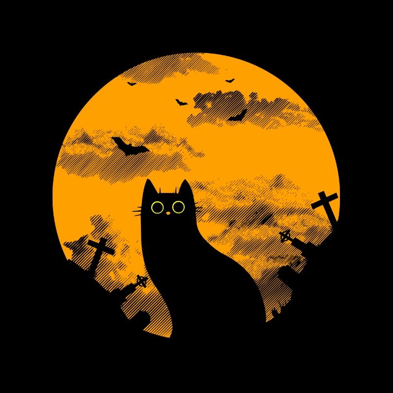 Le chat d'halloween