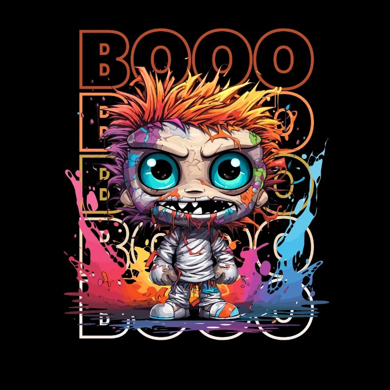 Chibi Brains & Booo! Zombie Fun Tee!