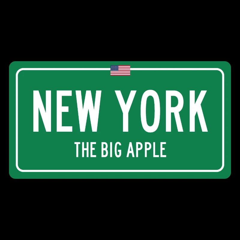 Panneau de nom de lieu de New York USA