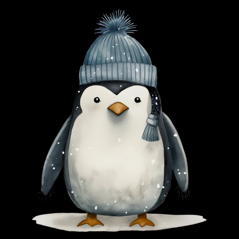 Puppy Penguin Tee: Adorable Antarctic Playfulness