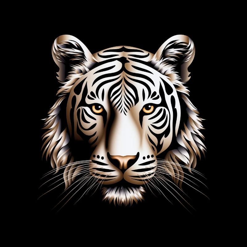 Impression sur toile Dynamic Op Art Tiger