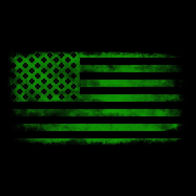 Drapeau de la Saint-Patrick irlandais américain lavé