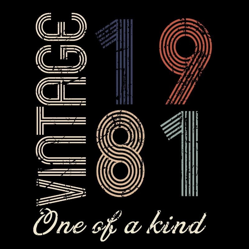 43. Geburtstag 1981 - Vintage Retro Geschenkidee