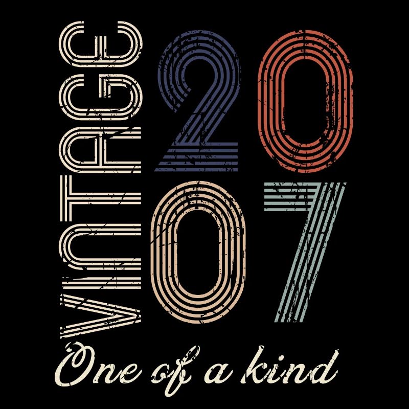 17e anniversaire 2007 - idée cadeau rétro Vintage