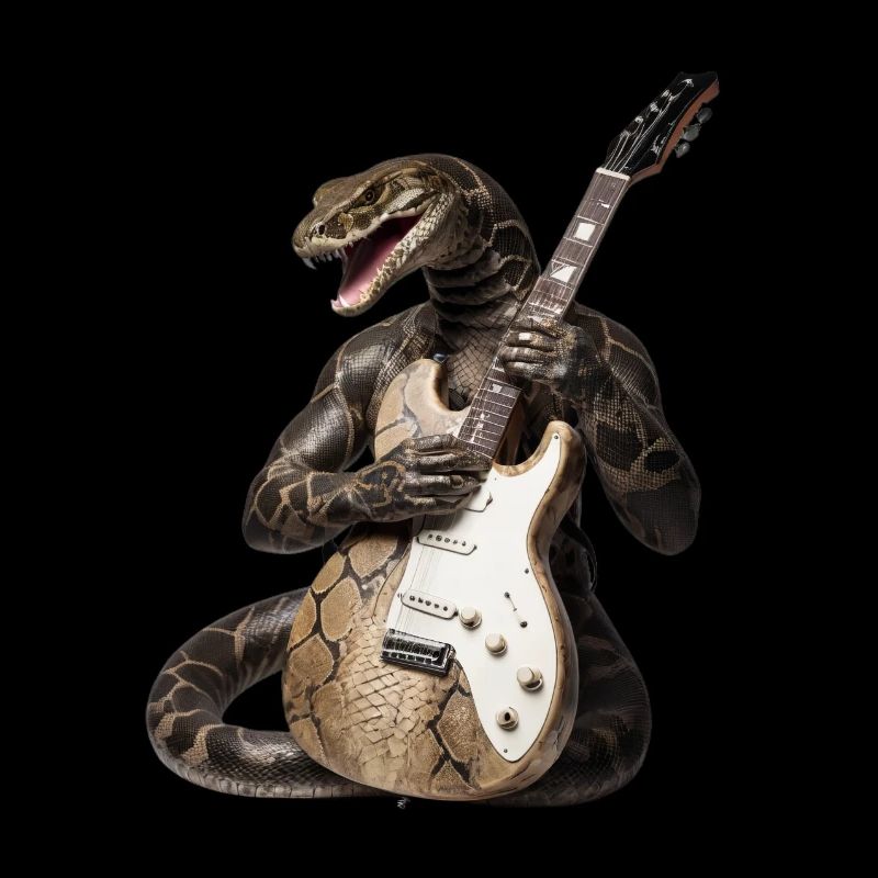 Schlangen-Gitarre