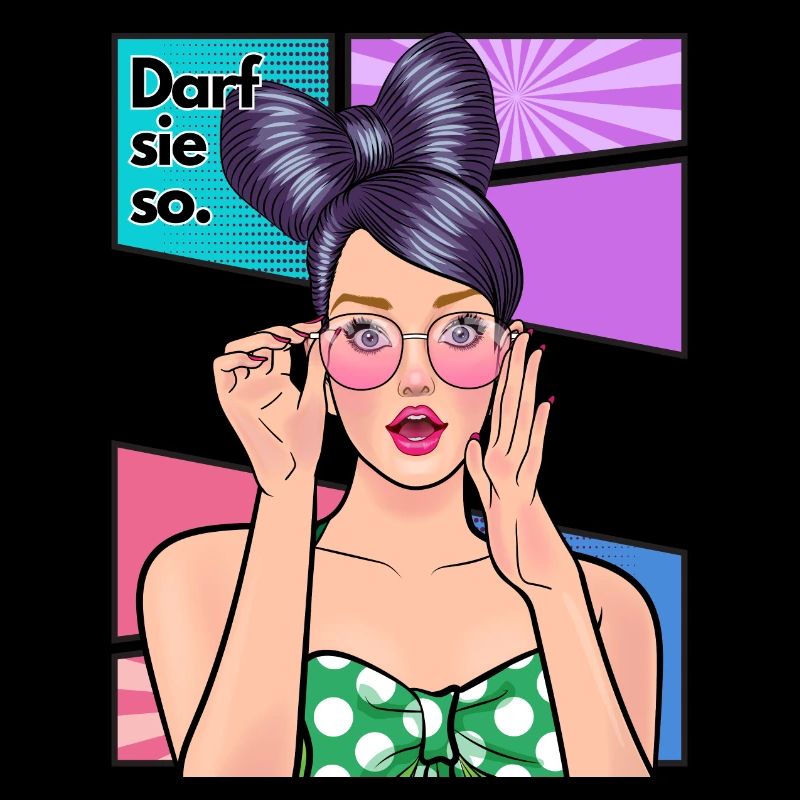 Darf sie so Comic Stil mit Lady 3