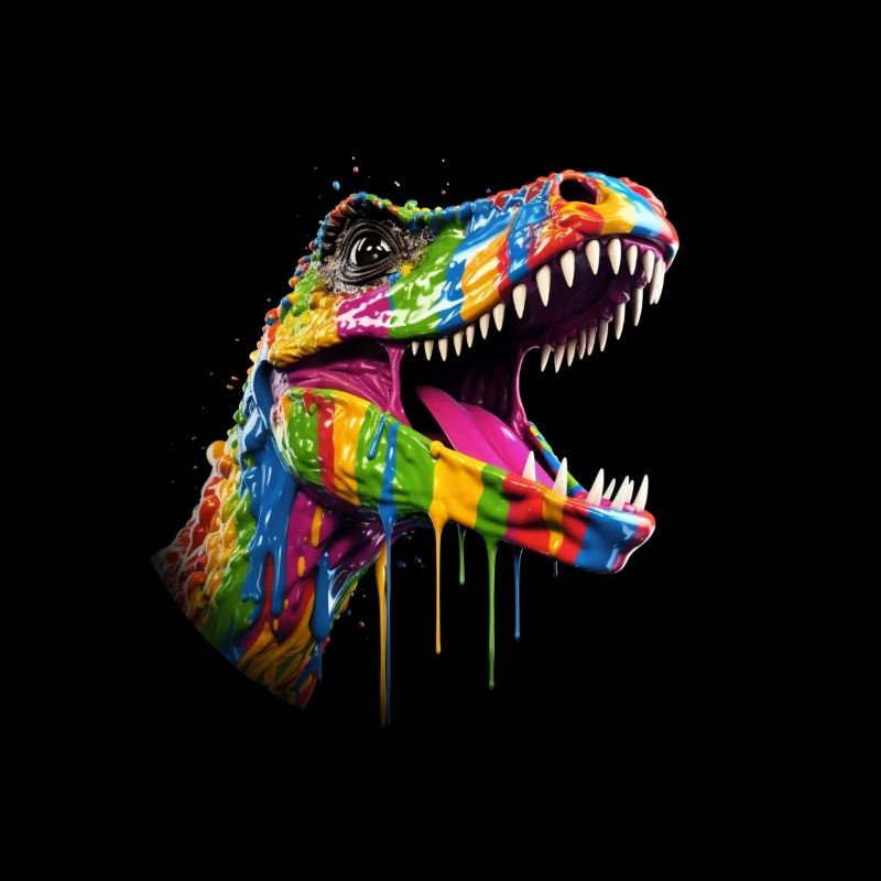 T Rex coloré5