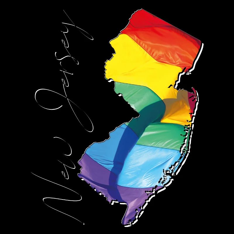 New Jersey (USA) | echte Flagge | LGBTQIA+ Script