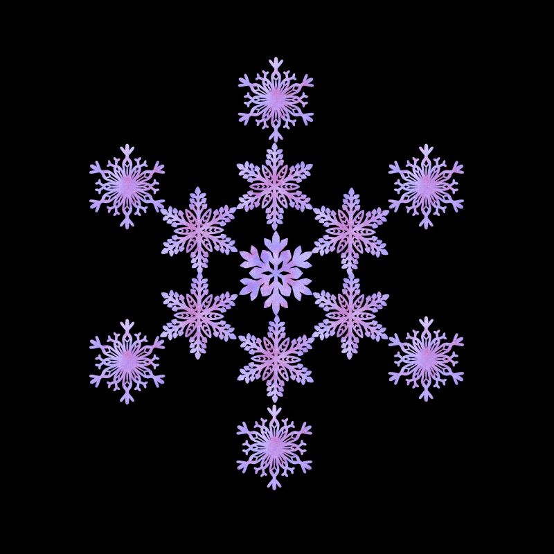 Mandala flocon de neige