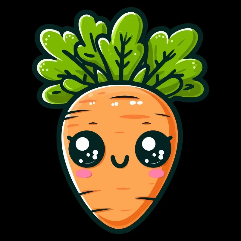 Chibi Carotte feuillue