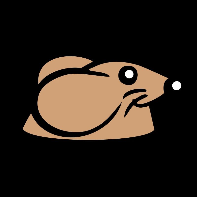 Maus Boden Loch Mauseloch Guckt Süß Lustig Comic