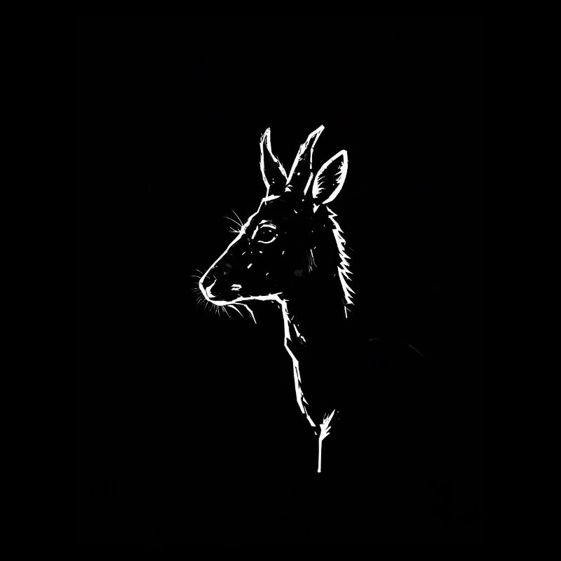 Silhouette einer Antilope
