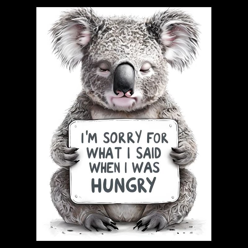 Koala Australien Spruch Geschenkidee