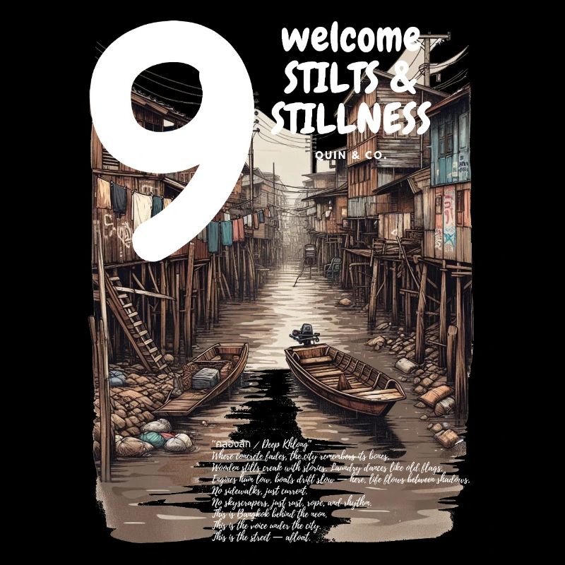 Canal Code Capuche sur pilotis Deep Khlong Streetwear