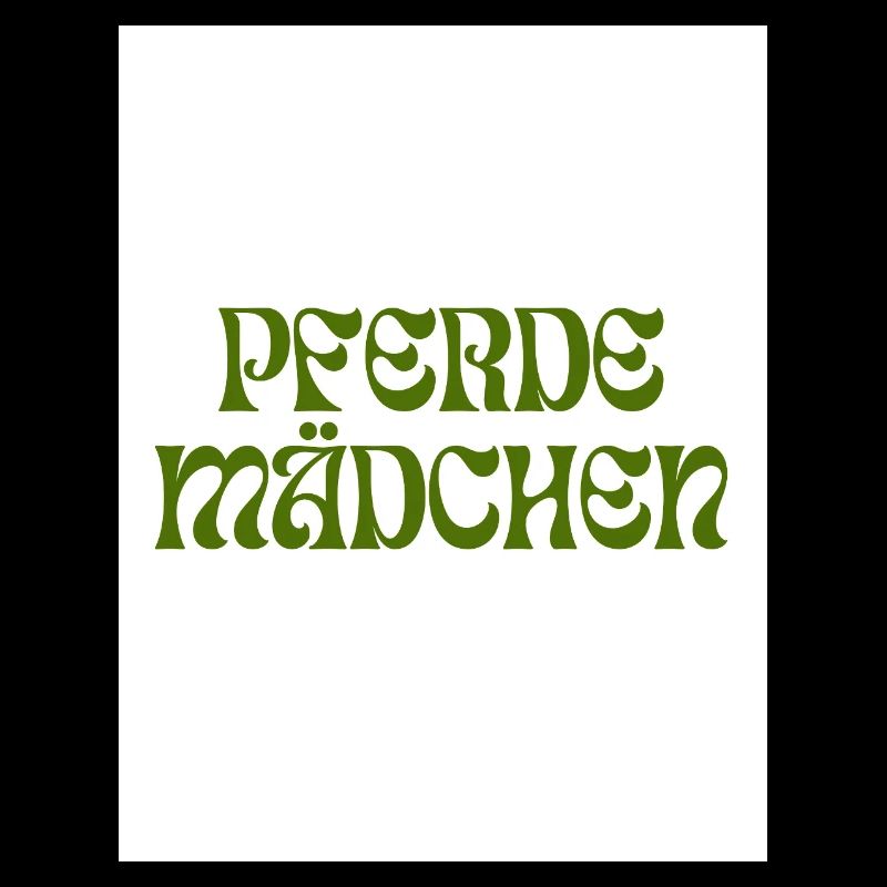 PFERDEMÄDCHEN Retro-Design