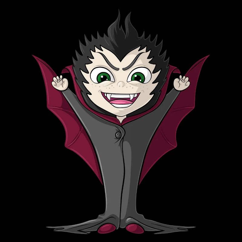 Little cartoon vampire