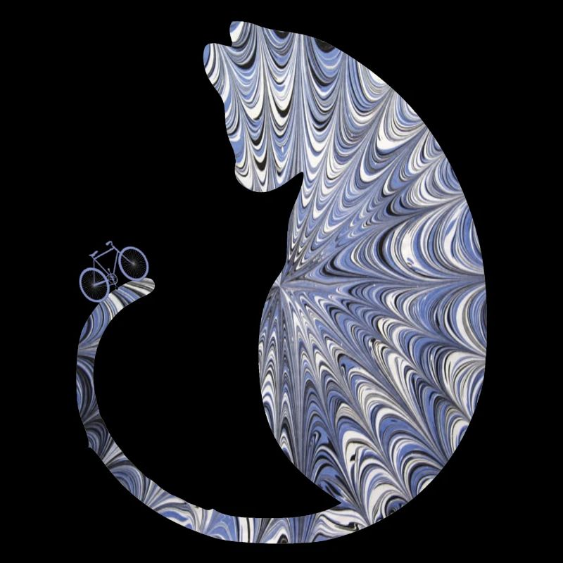 cat with bicycle ebru 44