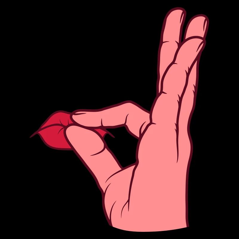 Louange Bouche Baiser Geste de la Main