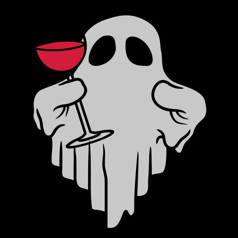 Wein trinkender Geist Comic