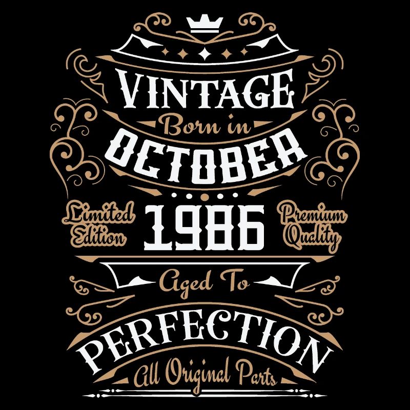Vintage Oktober 1986 / Retro Geburtstagsgeschenk
