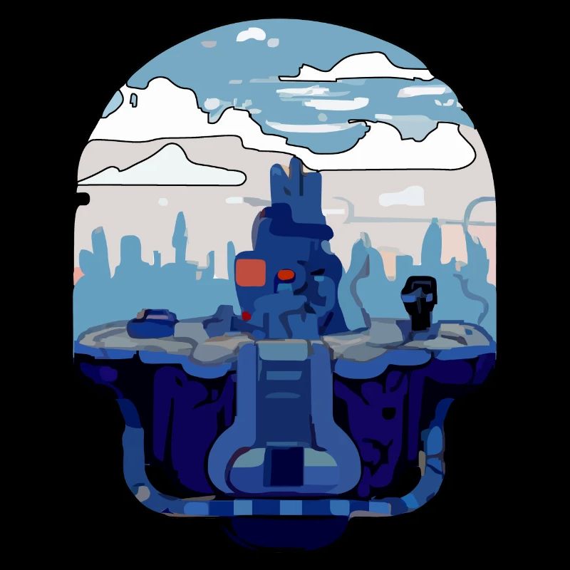 Futuristic landscape