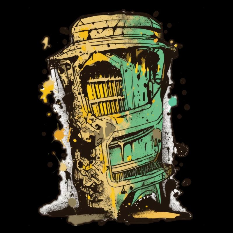 Abstract vector grafitti design , low palette