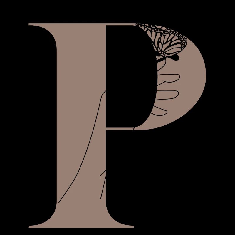 lettre p papillon magique
