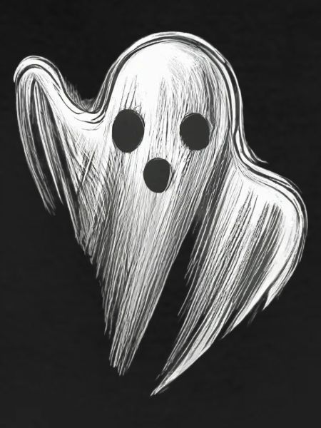 STYLIZED SCARY GHOST