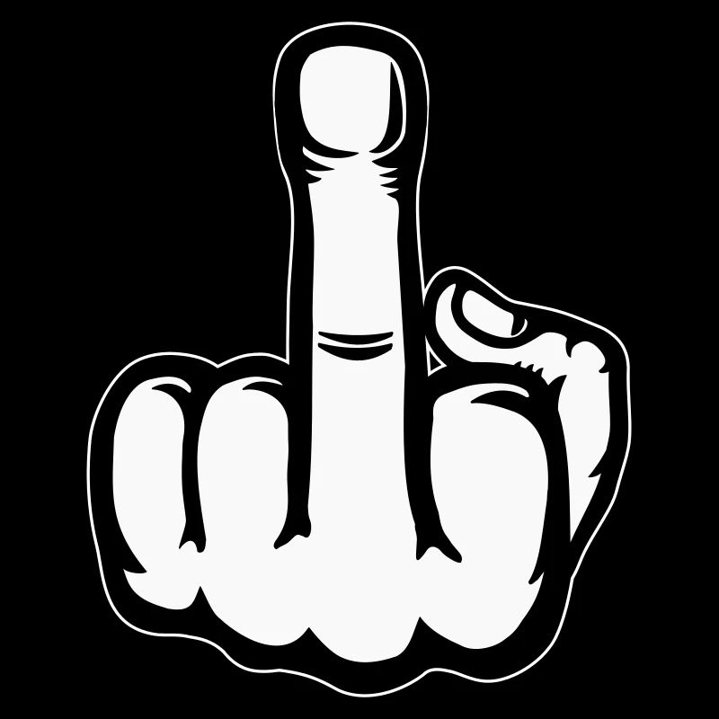 Mittelfinger Hand Symbol