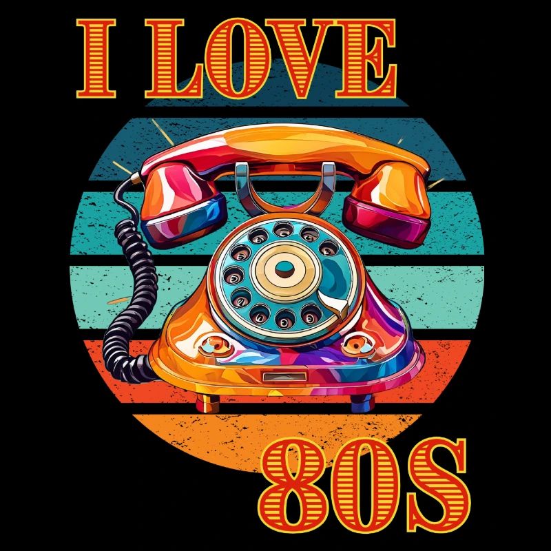 I Love 80s Retro Vintage
