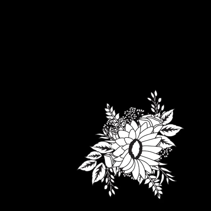 Nummer 5 Schwarze Blumen - 5. Blumenjubiläum