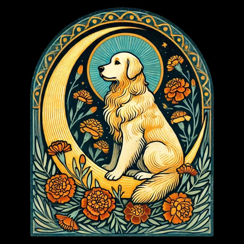 Golden Retriever Mond