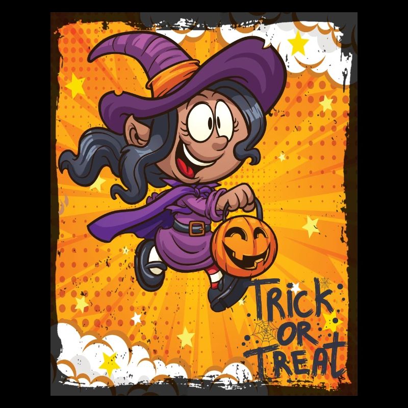 Sorcière mignonne Halloween Trick Or Treat Fun