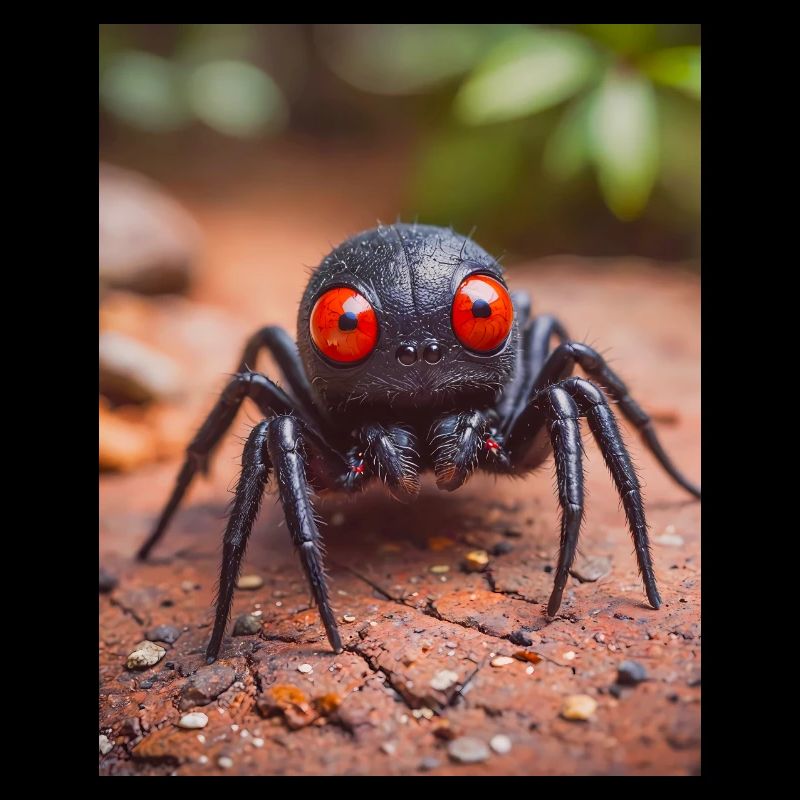 super mignon animal australien Araignée à dos rouge
