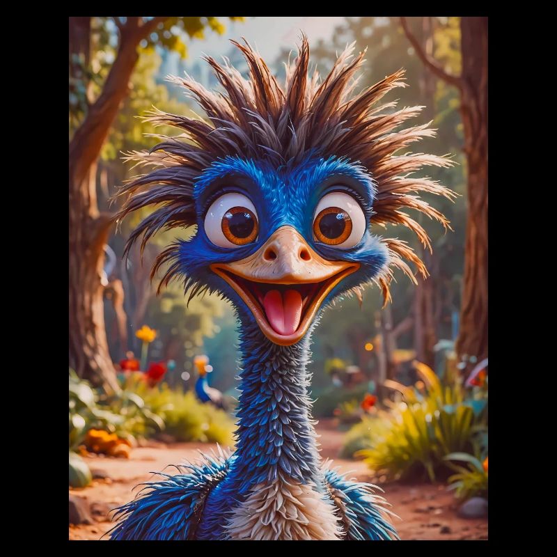 super süßes australisches Tier Down Under Kasuar