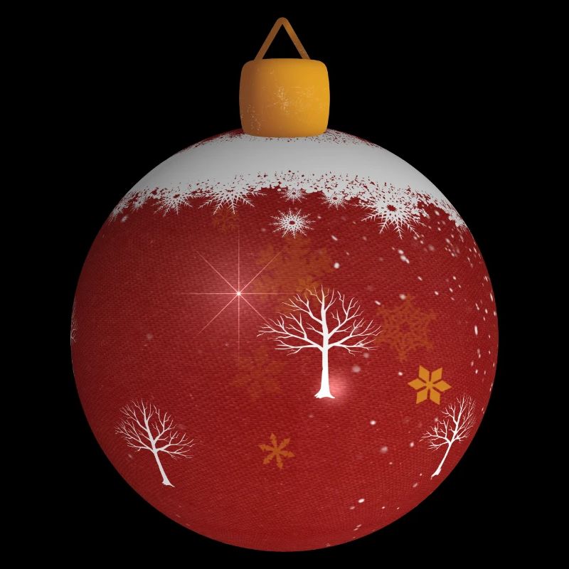 boule de noël rouge