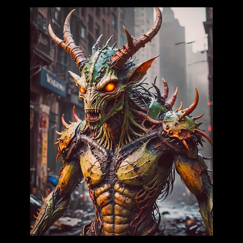 mutant monster half men half insect dark horror