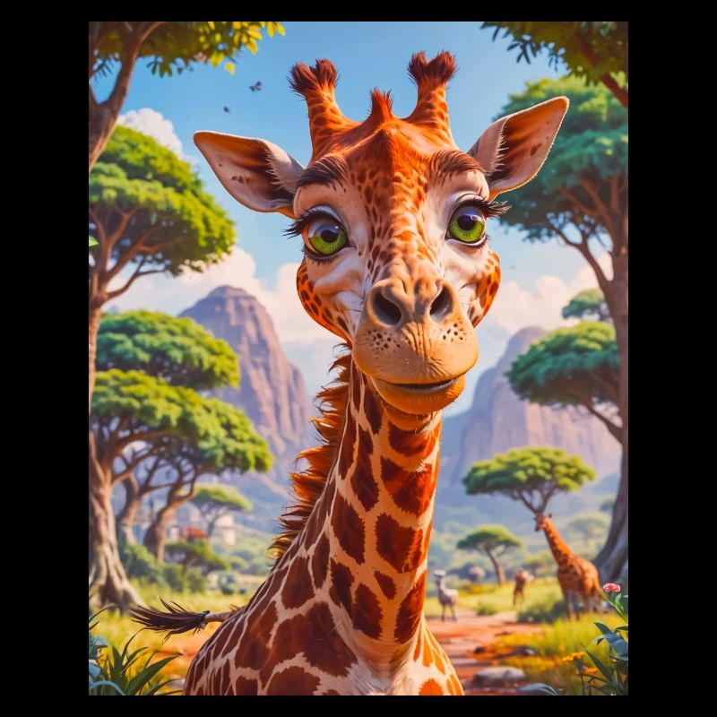super cute african animals– giraffe