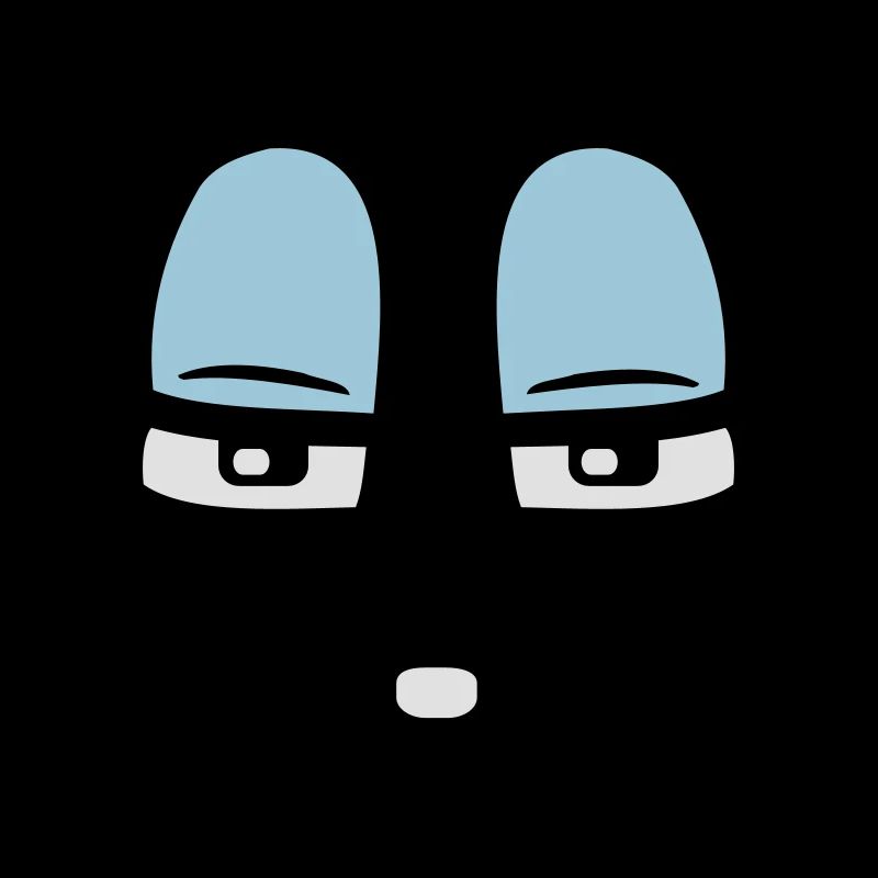 Skeptisches Comic Gesicht Verurteilender Blick