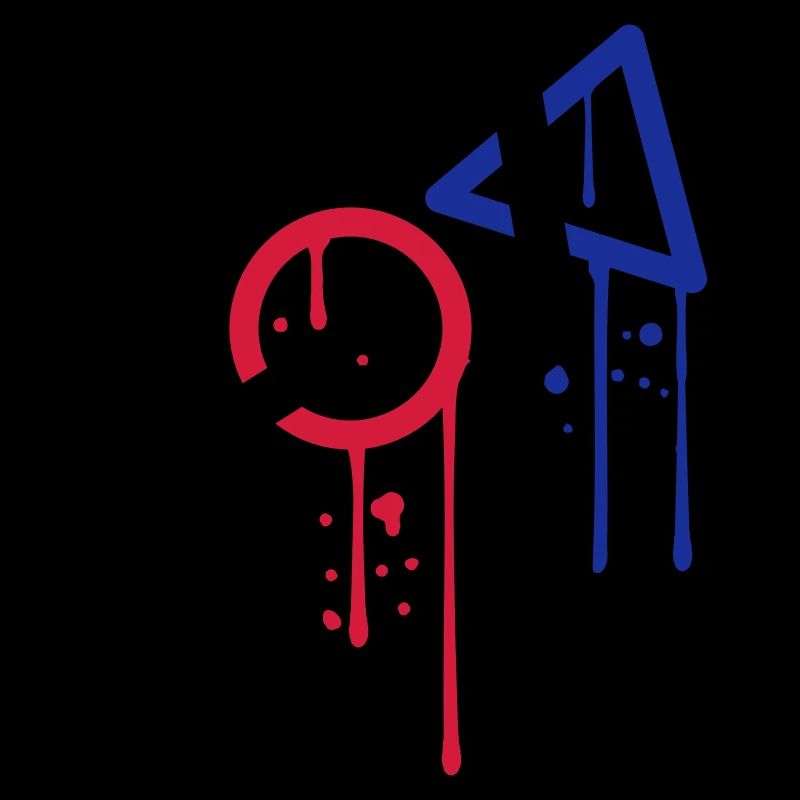 tropfen graffiti controller kontur cool X viereck