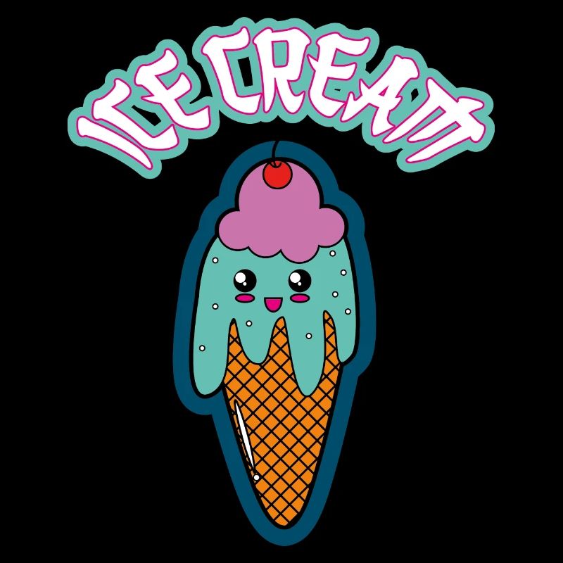 crème glacée mignonne