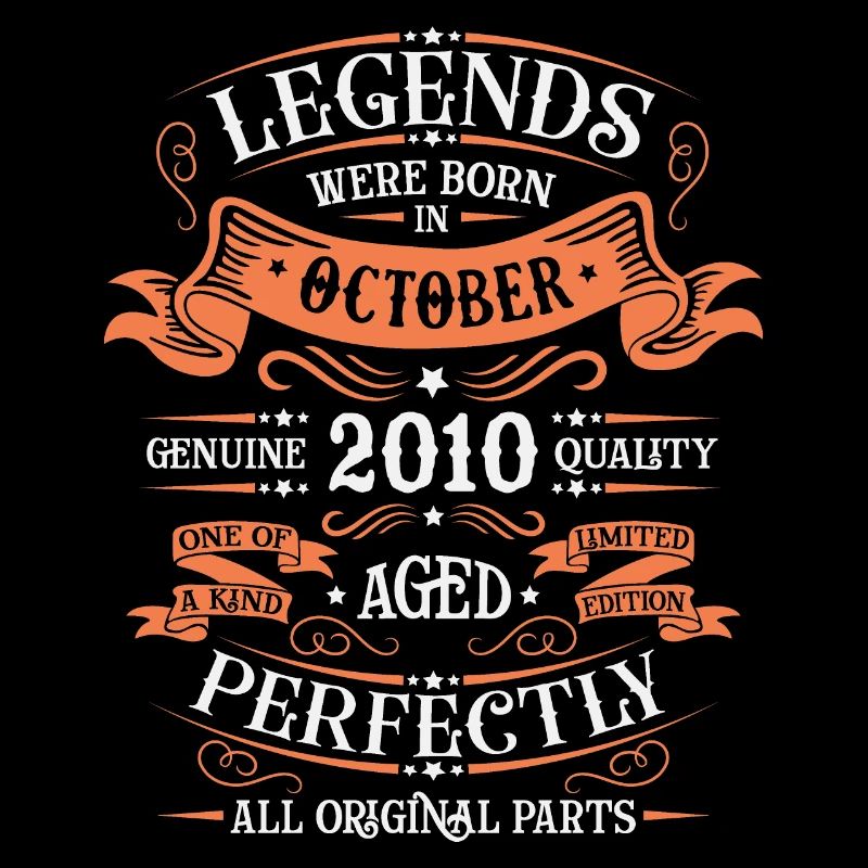 Legends Were Born In October 2010 Gift