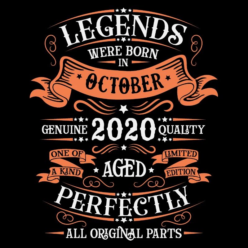 Legends Are Born In October 2020 Gift