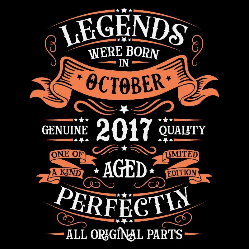 Legends Are Born In October 2017 Gift