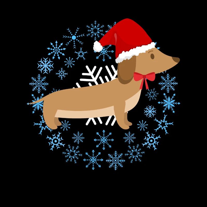 Drôle de Teckel de Noël Teckel de Noël Chien