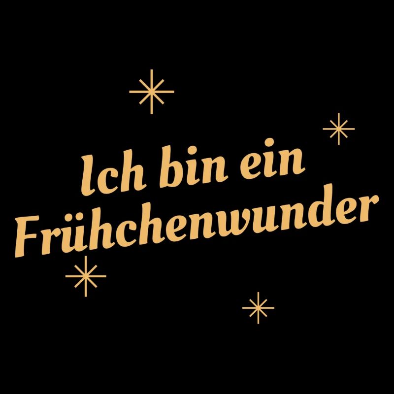 Ich bin ein Frühchenwunder sterne gelb